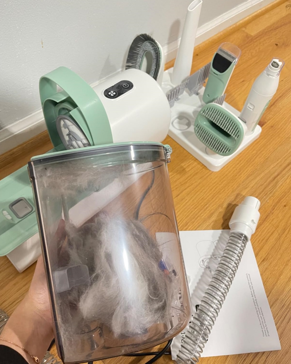 STLF JW  11000Pa Vacuum Pet Gr - Dog Grooming Clippers recension och pris