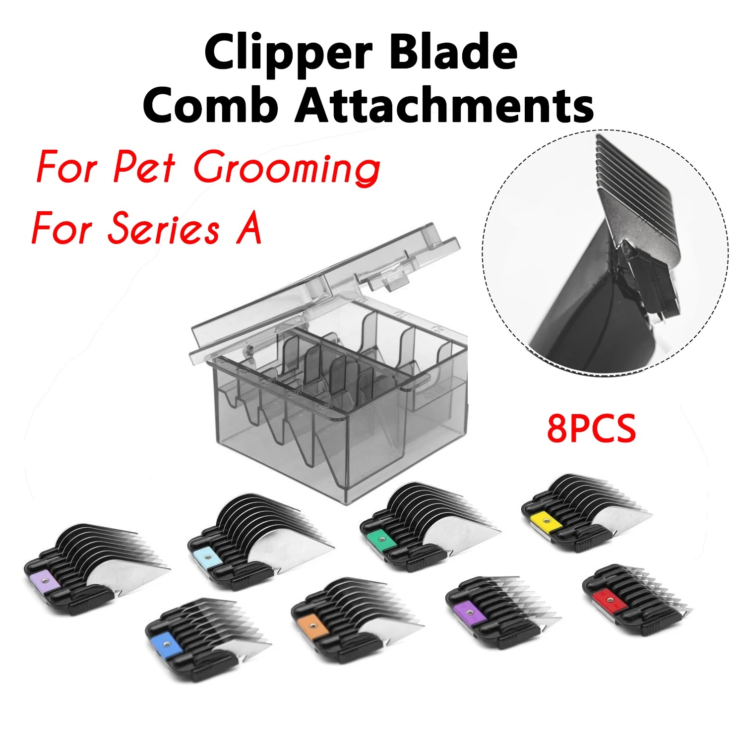 Clipper Guide Combs Kit Set Bl - Dog Grooming Clippers recension och pris