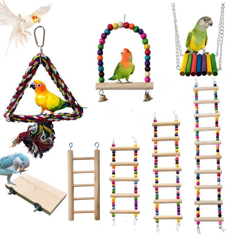 Wooden Bird Toys Small Parrot  - Pet Supplies Ringwood recension och pris