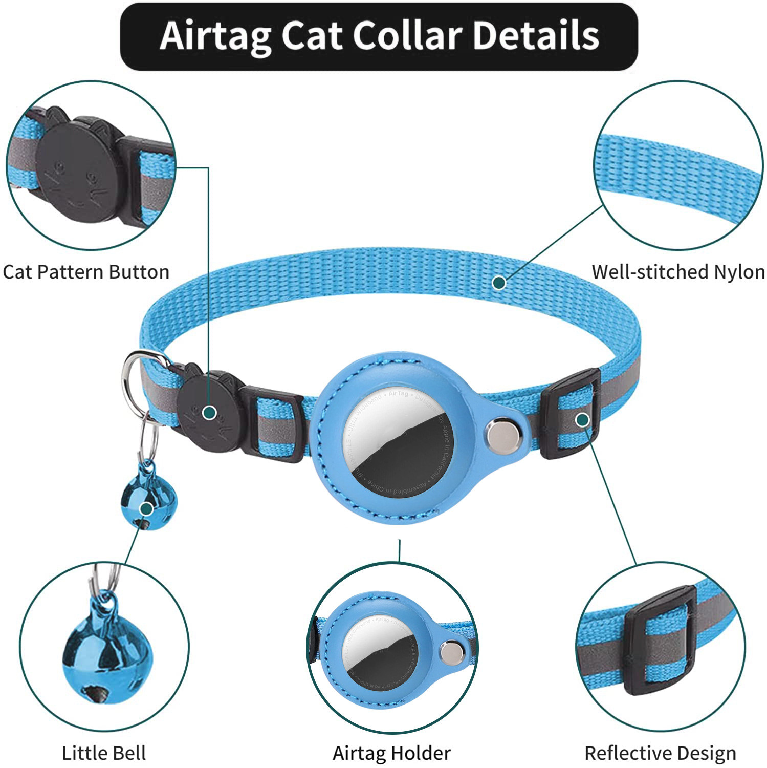 Airtag Case Collar for Cat wit - Pet Supplies Locations recension och pris