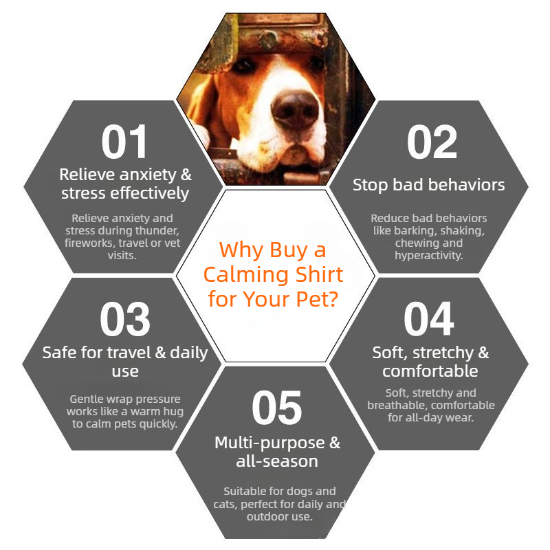 New Design Dog Calming Jacket  - Dog Anxiety Vest recension och pris