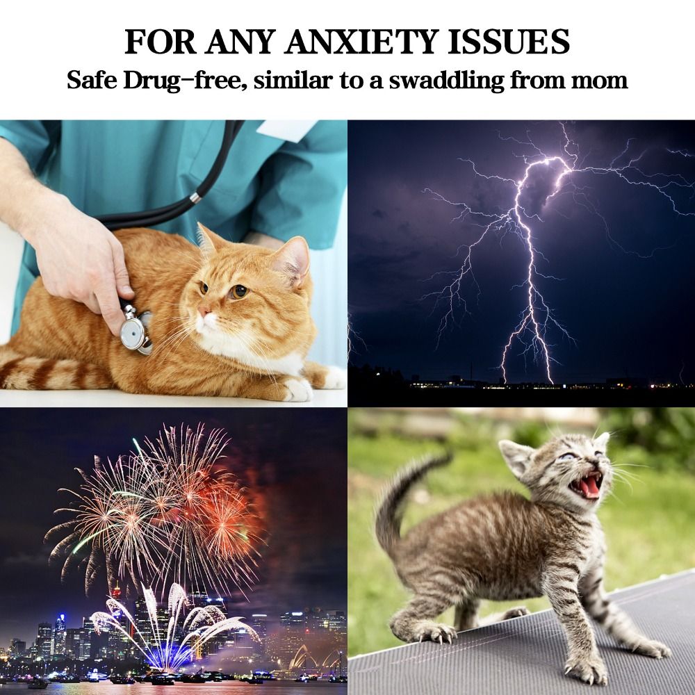 Adjustable Cat Calming Vest El - Dog Anxiety Vest recension och pris