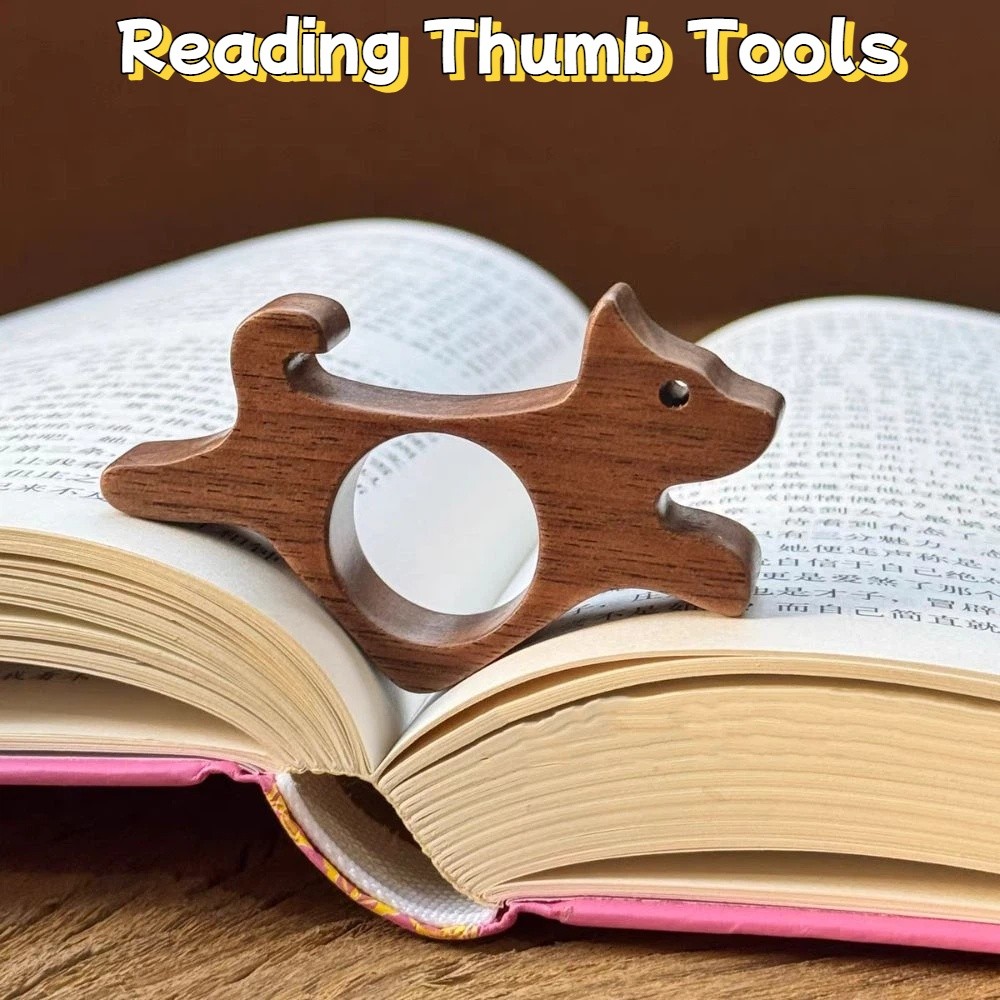 Anti-Slip Wooden Thumb Bookmar - Pet Supplies Ringwood recension och pris