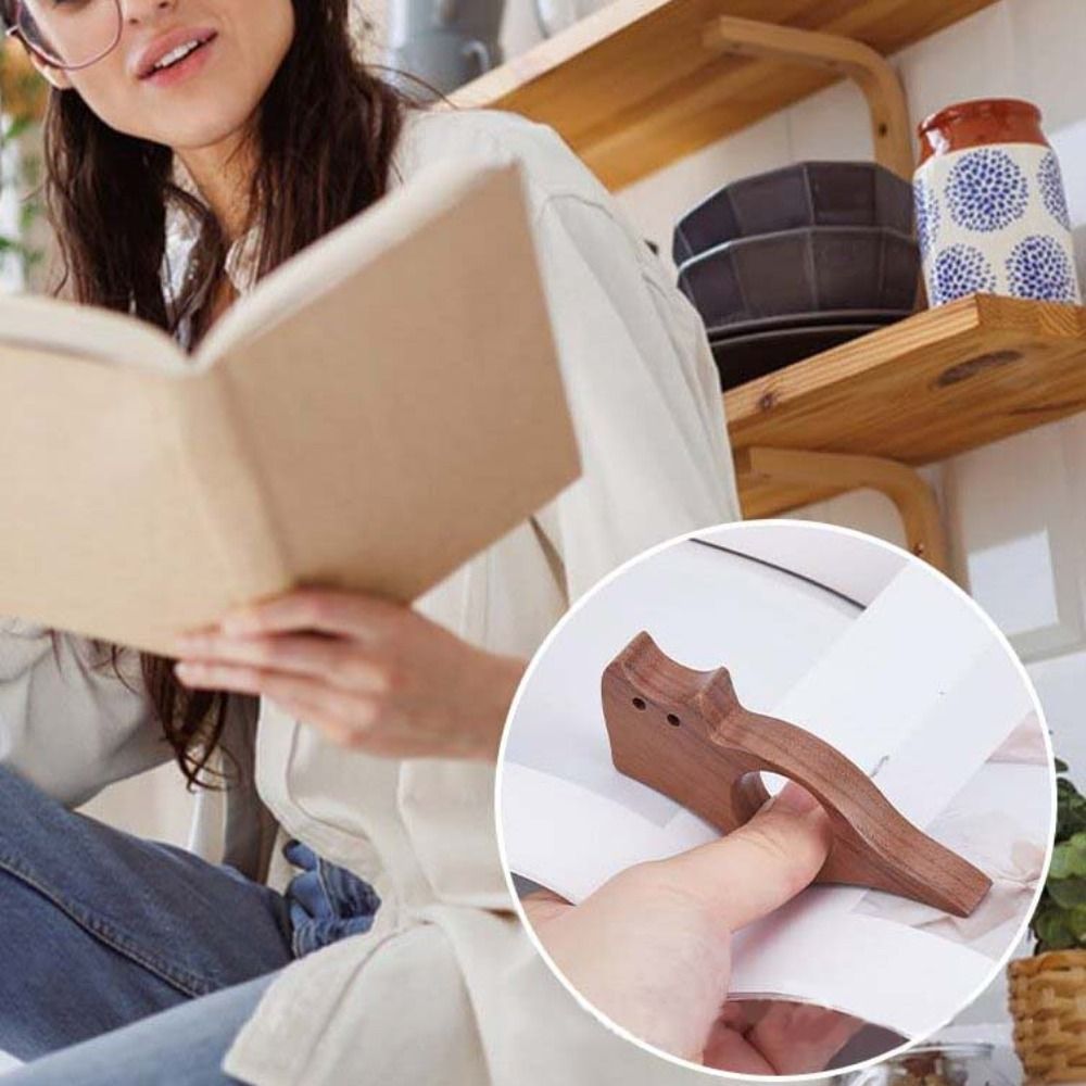 Anti-Slip Wooden Thumb Bookmar - Pet Supplies Ringwood recension och pris